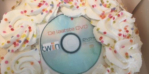 taart met dvd